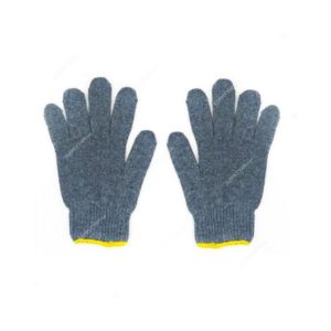 Grey Cotton Yarn Gloves